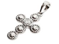 Opakowanie Zawieszka Krzyżyk Posrebrzany 21x19mm