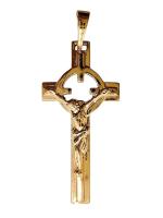 Opakowanie Zawieszka Krzyżyk Pozłacany 32x15mm