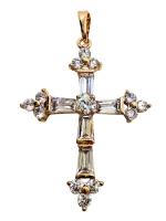 Opakowanie Zawieszka Krzyżyk z Cyrkonii 39x26mm