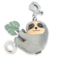 Zawieszka pluszowa z pozytywką i klipsem. Wydawca: Baby Mix. SmakLiter.pl Opakowanie Zawieszka pluszowa z pozytywką i klipsem