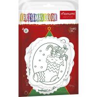 Opakowanie Zawieszki na choinkę do kolorowania 12szt