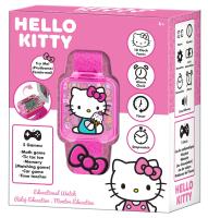 Zegarek edukacyjny z grami Hello Kitty GEN4148. Wydawca: Kids Euroswan. SmakLiter.pl Opakowanie Zegarek edukacyjny z grami Hello Kitty GEN4148