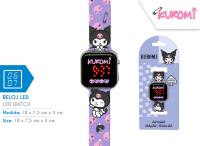 Zegarek LED z kalendarzem Kuromi KU00001. Wydawca: Kids Euroswan. SmakLiter.pl Opakowanie Zegarek LED z kalendarzem Kuromi KU00001