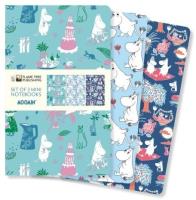 Opakowanie Zestaw 3 notatników MINI Muminki Classics