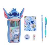 Zestaw akcesoriów szkolnych z piórnikiem Stitch. Wydawca: Artesania Cerda. SmakLiter.pl Opakowanie Zestaw akcesoriów szkolnych z piórnikiem Stitch