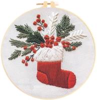 Zestaw do haftowania świątecznya skarpeta. Wydawca: Titanum. SmakLiter.pl Opakowanie Zestaw do haftowania świątecznya skarpeta