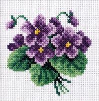 Opakowanie Zestaw do haftu krzyżykowego Fiołki