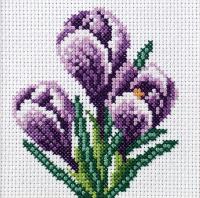 Opakowanie Zestaw do haftu krzyżykowego Krokusy