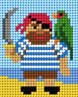 Opakowanie Zestaw do haftu Moje pierwsze wyszywanie Pirat