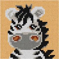 Opakowanie Zestaw do haftu Moje pierwsze wyszywanie Zebra