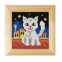 Opakowanie Zestaw do haftu z ramką Moje pierwsze wyszywanie Kotek