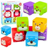 Opakowanie Zestaw klocków gumowych Zwierzęta 6szt.