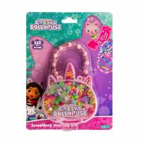 Zestaw koralików Gabby's Dollhouse Jednorożec 250 szt. + 2m gumki. Wydawca: ASTRA art-pap. SmakLiter.pl Opakowanie Zestaw koralików Gabby's Dollhouse Jednorożec 250 szt. + 2m gumki