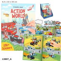 Zestaw kreatywny z naklejkami Action World 13807A. Wydawca: DEPESCHE (5). SmakLiter.pl Opakowanie Zestaw kreatywny z naklejkami Action World 13807A