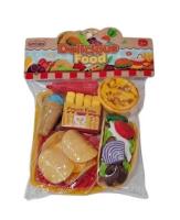 Opakowanie Zestaw kuchenny produkty spożywcze fast food