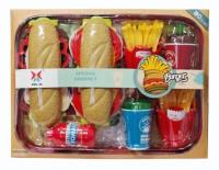 Opakowanie Zestaw kuchenny produkty spożywcze fast food