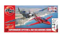Opakowanie Zestaw modelarski z farbami Airfix Set Best of British Spitfire and Hawk