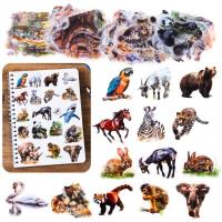 Opakowanie Zestaw naklejek Dzikie zwierzęta 50szt.