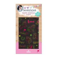 Opakowanie Zestaw Neonowych Naklejek Konie 27szt