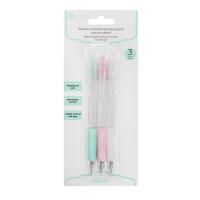 Opakowanie Zestaw nożyków precyzyjnych z przyciskiem 3szt.