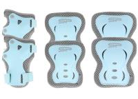 Zestaw ochraniaczy Shield r. L niebieski. Wydawca: Spokey. SmakLiter.pl Opakowanie Zestaw ochraniaczy Shield r. L niebieski