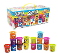 Zestaw pachnący piasek kinetyczny +ciastolina 8szt. Wydawca: Scentos. SmakLiter.pl Opakowanie Zestaw pachnący piasek kinetyczny +ciastolina 8szt