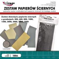 Opakowanie Zestaw papierów ściernych 9szt