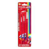 Zestaw pędzli z włosia syntetycznego 3szt. Wydawca: Sweet colours. SmakLiter.pl Opakowanie Zestaw pędzli z włosia syntetycznego 3szt