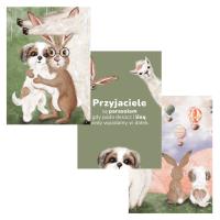 Zestaw Plakatów A4 Przyjaźń 3 sztuki. Wydawca: KAWA PAP. SmakLiter.pl Opakowanie Zestaw Plakatów A4 Przyjaźń 3 sztuki