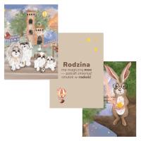 Zestaw Plakatów A4 Rodzina 3 sztuki. Wydawca: KAWA PAP. SmakLiter.pl Opakowanie Zestaw Plakatów A4 Rodzina 3 sztuki