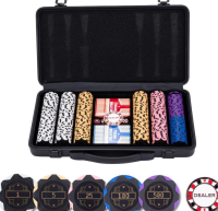 Zestaw pokerowy 300 żetonów z nominałami 14g. Wydawca: Quint. SmakLiter.pl Opakowanie Zestaw pokerowy 300 żetonów z nominałami 14g