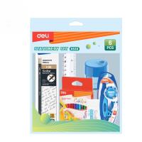 Zestaw szkolny 6 elementowy. Wydawca: DELI. SmakLiter.pl Opakowanie Zestaw szkolny 6 elementowy