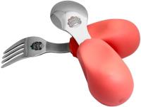 Opakowanie Zestaw sztućców widelec i łyżka różowy