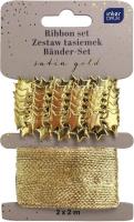 Opakowanie Zestaw tasiemek 2x2m Satin Gold