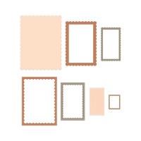 Opakowanie Zestaw wykrojników ramki z falbanką 7szt