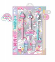 Zestaw wymazywalnych długopisów żelowych Słodycze. Wydawca: Hot Focus. SmakLiter.pl Opakowanie Zestaw wymazywalnych długopisów żelowych Słodycze