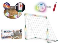 Zestaw z bramką LED + piłka 14cm LED + pompka. Wydawca: Madej. SmakLiter.pl Opakowanie Zestaw z bramką LED + piłka 14cm LED + pompka