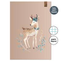 Zeszyt A4 32 kartki w kratkę 90g Jeleń beż. Wydawca: EV-Corp. SmakLiter.pl Opakowanie Zeszyt A4 32 kartki w kratkę 90g Jeleń beż