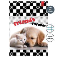 Zeszyt A4 32 kartki w kratkę 90g Kot i pies. Wydawca: EV-Corp. SmakLiter.pl Opakowanie Zeszyt A4 32 kartki w kratkę 90g Kot i pies