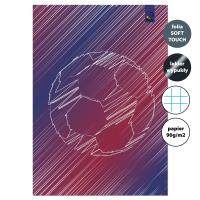 Zeszyt A4 32 kartki w kratkę 90g Piłka bordo. Wydawca: EV-Corp. SmakLiter.pl Opakowanie Zeszyt A4 32 kartki w kratkę 90g Piłka bordo