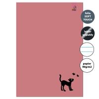 Opakowanie Zeszyt A4 32 kartki w linie 90g Kot Różowy