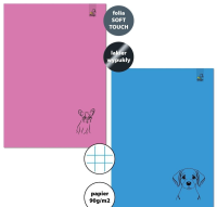 Zeszyt A4/32K kratka 90g Psy (6szt). Wydawca: Bee-bee. SmakLiter.pl Opakowanie Zeszyt A4/32K kratka 90g Psy (6szt)