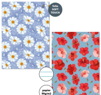 Opakowanie Zeszyt A4/32K linia 90g Kwiatki (6szt)