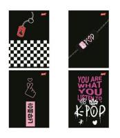 Opakowanie Zeszyt A4/60k kratka K-Pop Vibes (10szt)