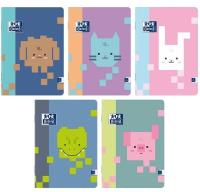 Opakowanie Zeszyt A5/16K kratka Zoo Blocks (10szt) OXFORD
