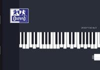 Opakowanie Zeszyt A5 16k. Oxford do nut pięciolinia