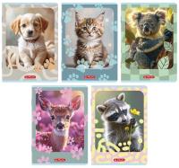 Opakowanie Zeszyt A5/32K kratka Animals (10szt) HERLITZ
