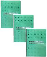 Opakowanie Zeszyt A5 56k kropki Narcissus zielony 3 sztuki