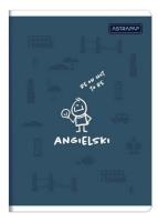 Opakowanie Zeszyt A5/60k kratka J. angielski (10szt) ASTRA