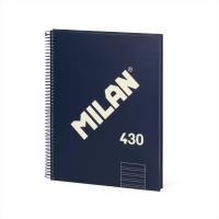 Opakowanie Zeszyt na spirali A4/80K 2linia niebieski MILAN